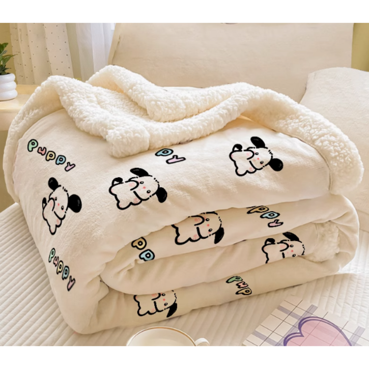 YYT 양면 양털 이불 겨울담요