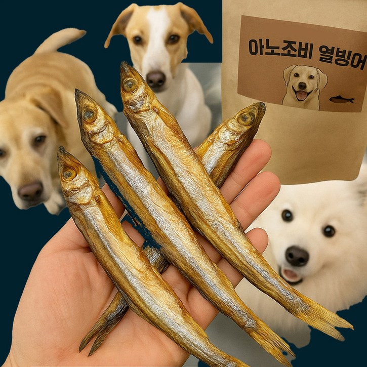 아노조비 바다의보석 대용량 강아지간식 X 2EA, 260g, 2개, 열빙어
