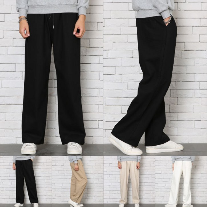 위드진 남자바지 세미와이드 올밴딩 면팬츠 4종택1