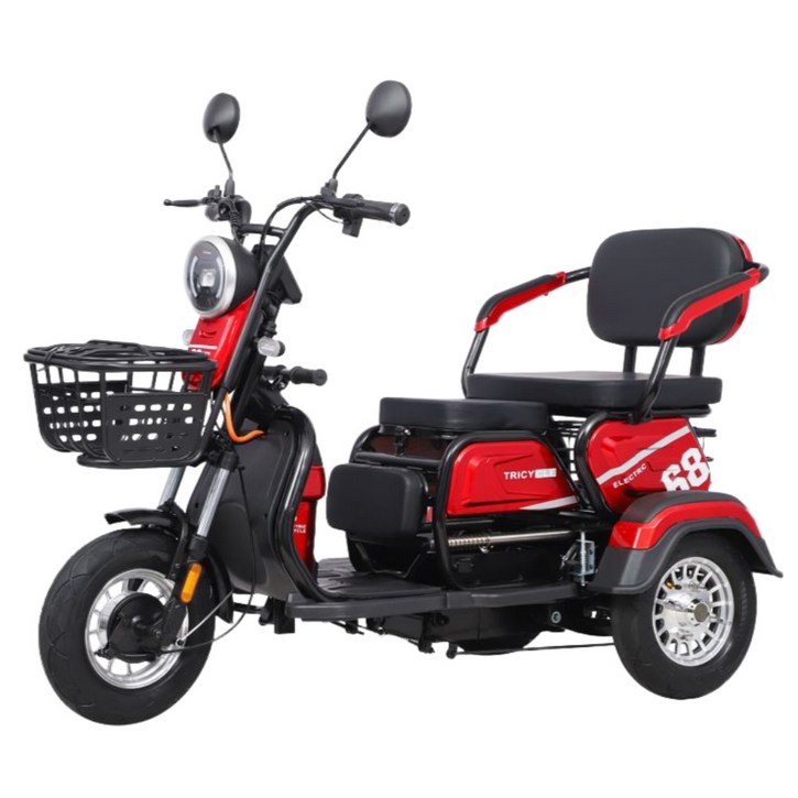 실버쿠터 안정적인 세발 전기 스쿠터 삼륜 전동 오토바이 삼발이 전동차 3발 바이크