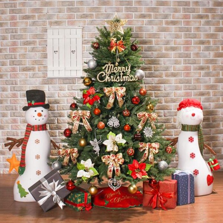 아트박스/위드마켓 150cm 카니발 골드＆레드 전나무 혼합 트리 풀세트, 상세페이지 참조