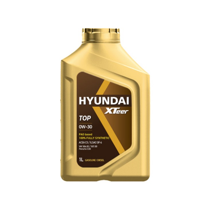 엑스티어 TOP C3 0W-30 1리터 100% 합성엔진오일, 1개, 0w30, 1L