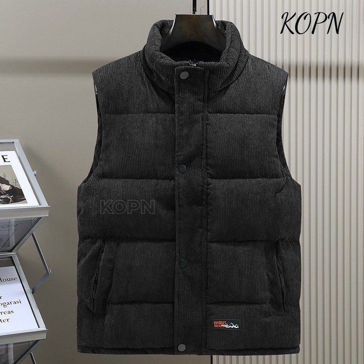 KOPN 가을 겨울용 다운 면 재킷 남성 두꺼운 후드 스웨트셔츠 남녀 커플용 헐렁한 빵빵한 재킷