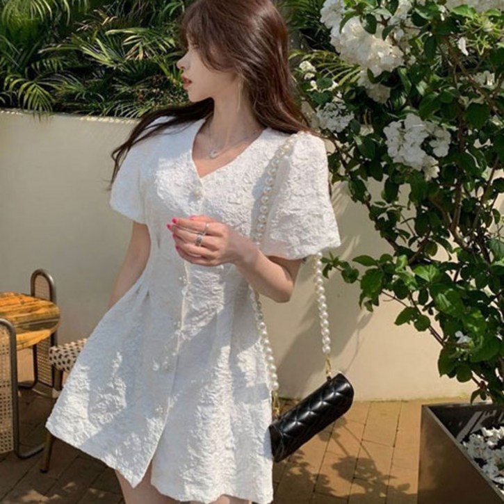 로아 플로아 미니 원피스 상견례 돌잔치 A라인