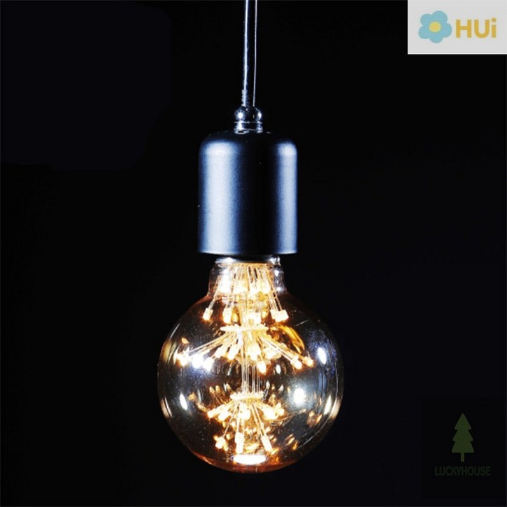 행운군 에디슨 LED 볼구 눈꽃 전구 1.8W G80 led주방등전구
