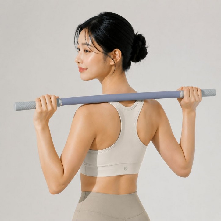 런룩스 마사지스틱 승모근 종아리 시원한 마사지롤러, 라이트블루, 1개