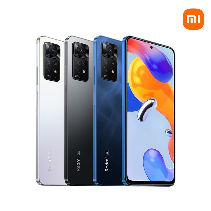 국내정식판 샤오미 홍미노트11 프로 5GLTE 자급제 공기계 자급제 6RAM128GB 사은품증정 투명케이스