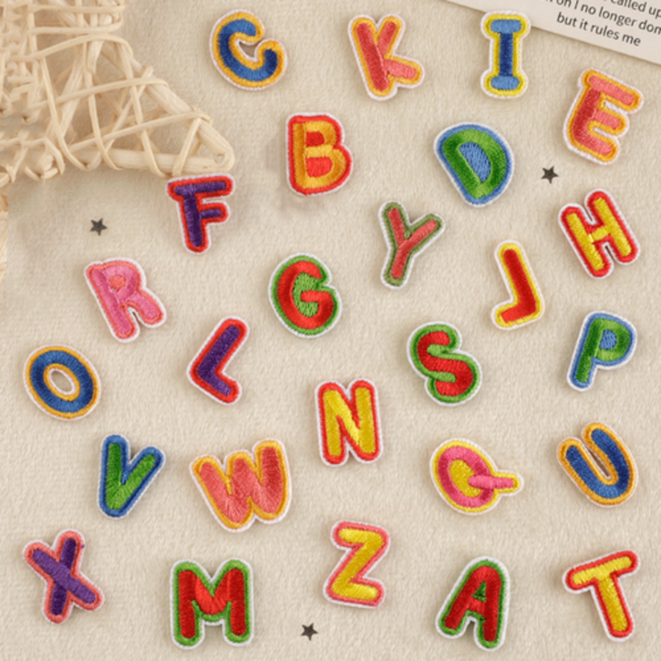 미니대문자 와펜 패치 리폼 스티커 세트