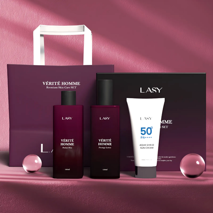 래시 남자스킨로션 베리테옴므 프리미엄 향기좋은 남성화장품세트 GIFT SET, 1세트
