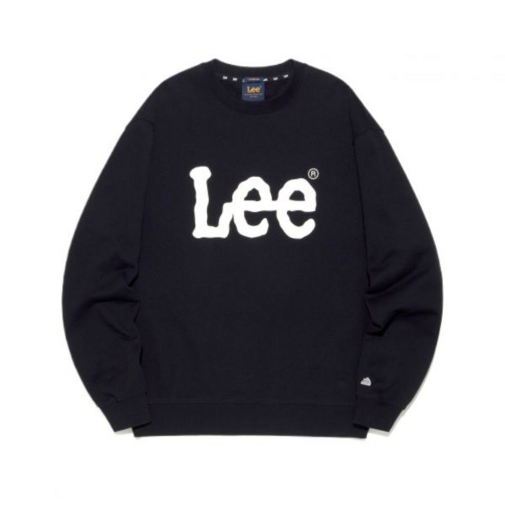 리 LEE 빅 트위치 로고 맨투맨 블랙 LE2501CR01BK 313100