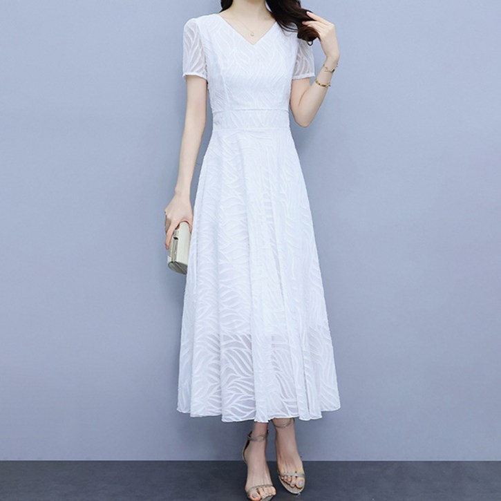 포플러앤씨 듀엘루 브이 원피스 P24SMOPS031015 빅사이즈 포함