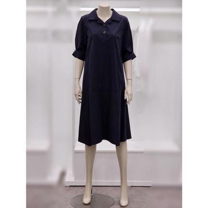 프렐린  세이브존02 스트레치반팔카라원피스 RJO252S10