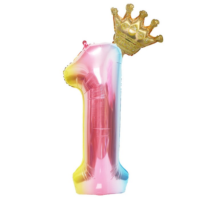 초대형 왕관 숫자 풍선 생일파티 숫자 은박 풍선 파티 풍선