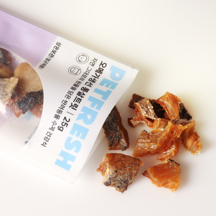 펫프레시 오메가 생선통살트릿 강아지 고양이 원물신선간식 수제간식 수제펫푸드