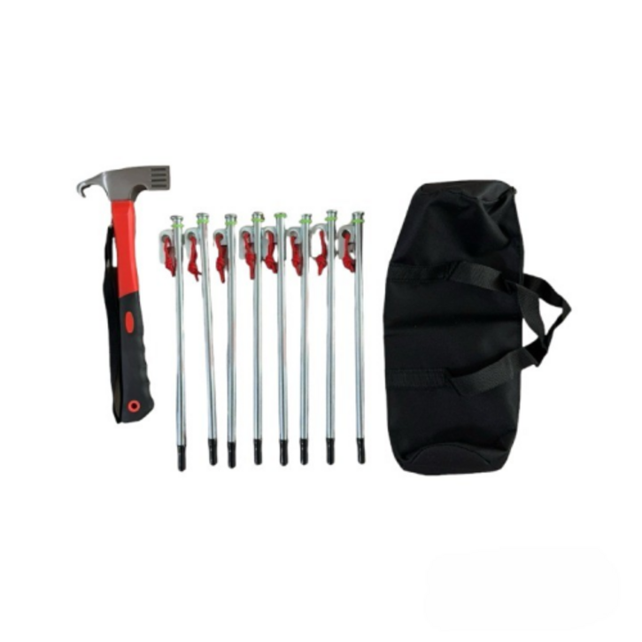 금성ENG 캠핑 단조팩 30CM 8개 망치 가방 세트, 1세트 금성ENG 캠핑 단조팩 30CM 8개 망치 가방 세트, 1세트