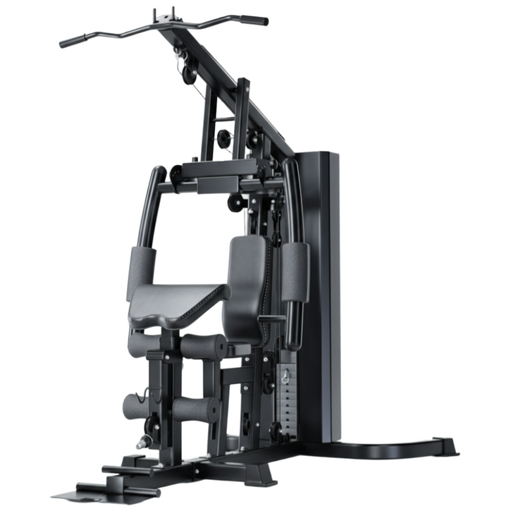 맥스코어 헬스기구 랫풀다운 레그익스텐션 레그컬 홈트 운동기구 시티드로우 펙덱플라이, 블랙, 올인원 멀티 트레이닝 머신