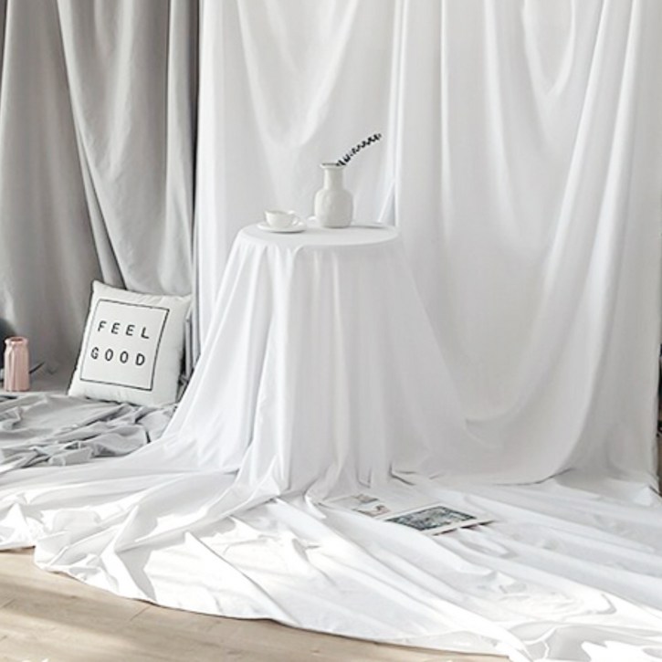 지오텍스 원단폭220cm 부드럽고 적당한두께 광폭 대폭 배경천 테두리마감옵션 촬영배경지 흰천 하얀천 평일오후3시주문 오늘출발, 1개