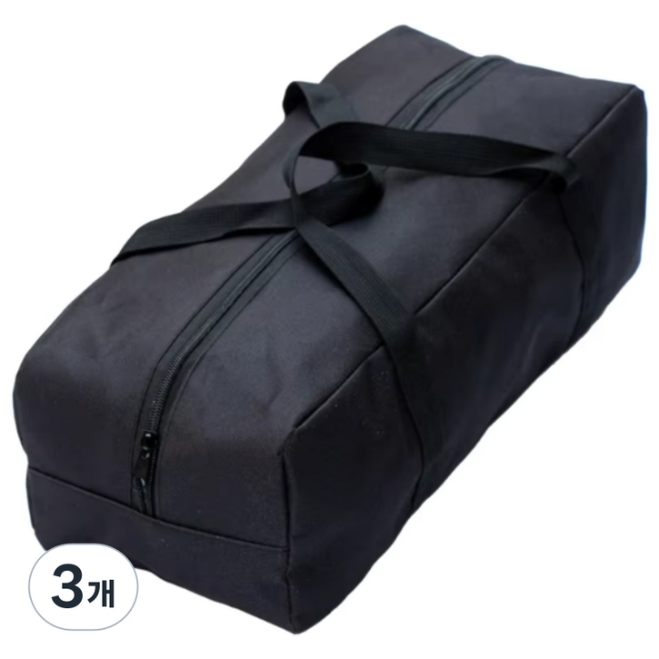 투비오너 옥스포드 대형 캠핑,낚시 수납 여행 가방, 블랙XL, 3개, 1단