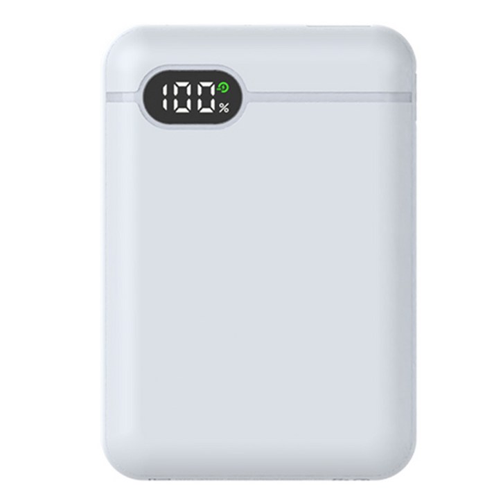 리큐엠 20W 고속충전 LCD 잔량표시 미니 보조배터리 10000mAh 멀티단자