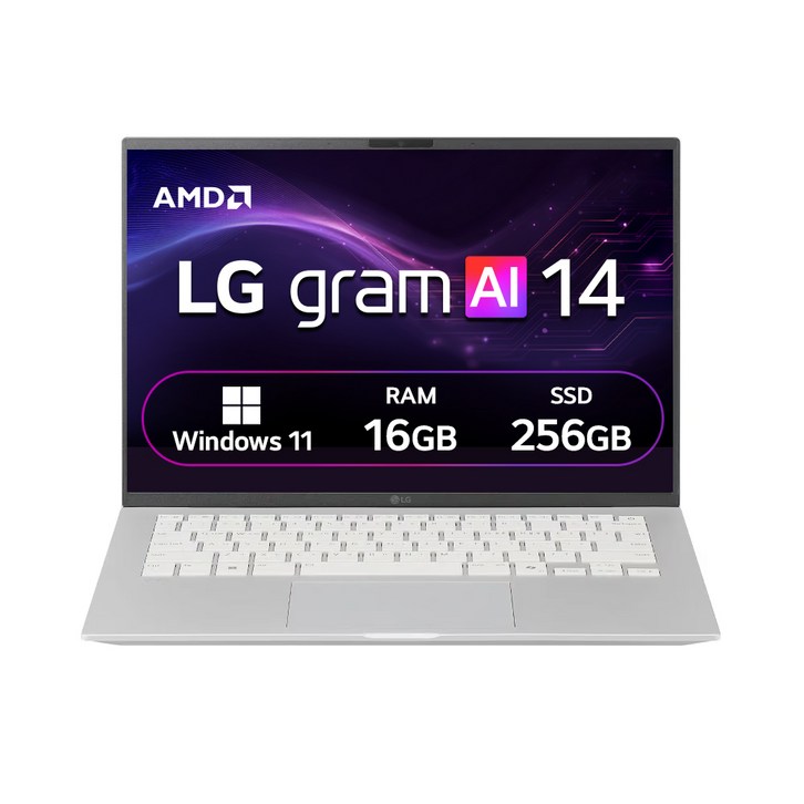 LG전자 2026 그램 AI 14 라이젠 AI 400 시리즈, 에센스 실버, 256GB, 16GB, WIN11 Home, 14Z95UGS5CK