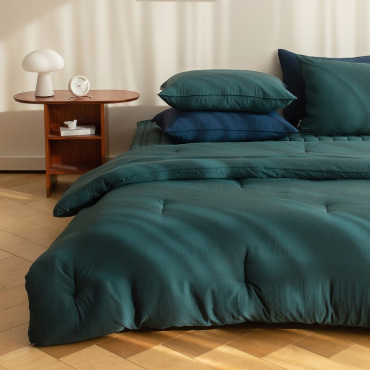 헬로우슬립 플레인 항균 소취 콜라겐 차렵이불 세트