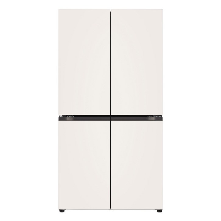 [색상선택형] LG전자 오브제 컬렉션 디오스 양문형 냉장고 메탈 T873MEE012 870L 방문설치, T873MEE012, 오브제컬렉션 베이지 + 베이지