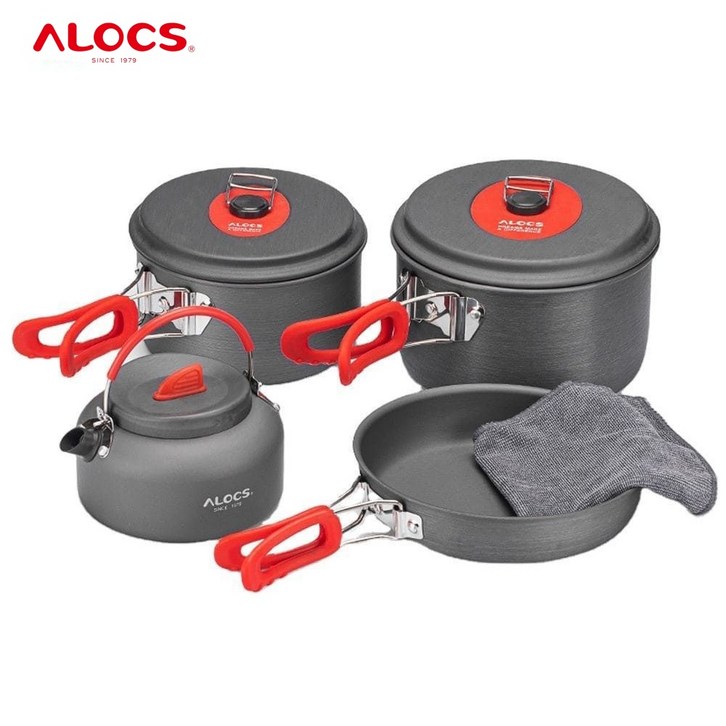 ALOCS 코펠세트 캠핑웍 냄비 3~4인용 1 키트