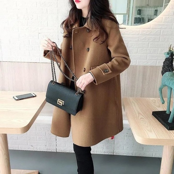 빌리즈빈 여성 루즈핏 데일리 모직 코트 51093