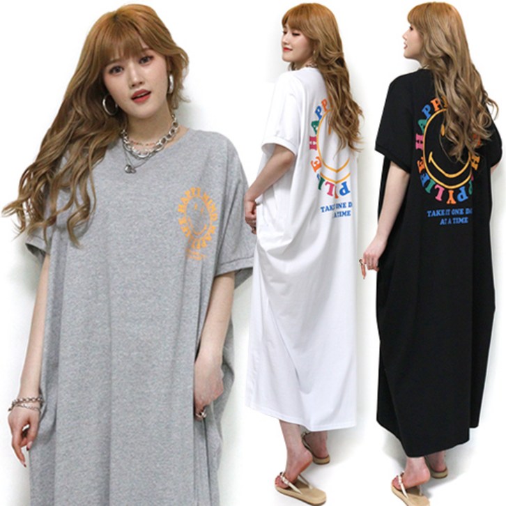 통통마녀 해피 스마일 N 원피스 3칼라 6 XL 까지 오버사이즈