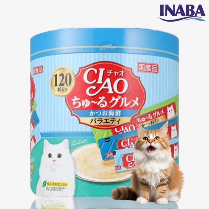 챠오츄르 구루메 버라이어티 고양이 간식 120p