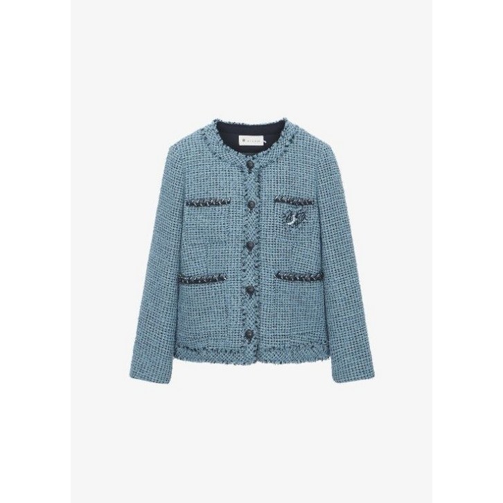 정품 잇미샤 여성 자켓 칼라리스 트위드 자켓ITP2WJK330