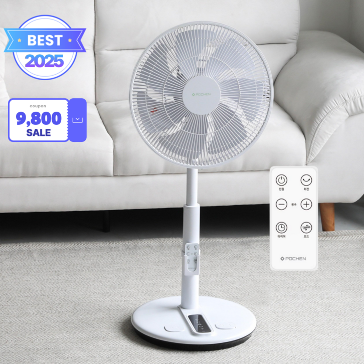 포첸 BLDC 발터치 리모컨 선풍기 PCFDC14FR
