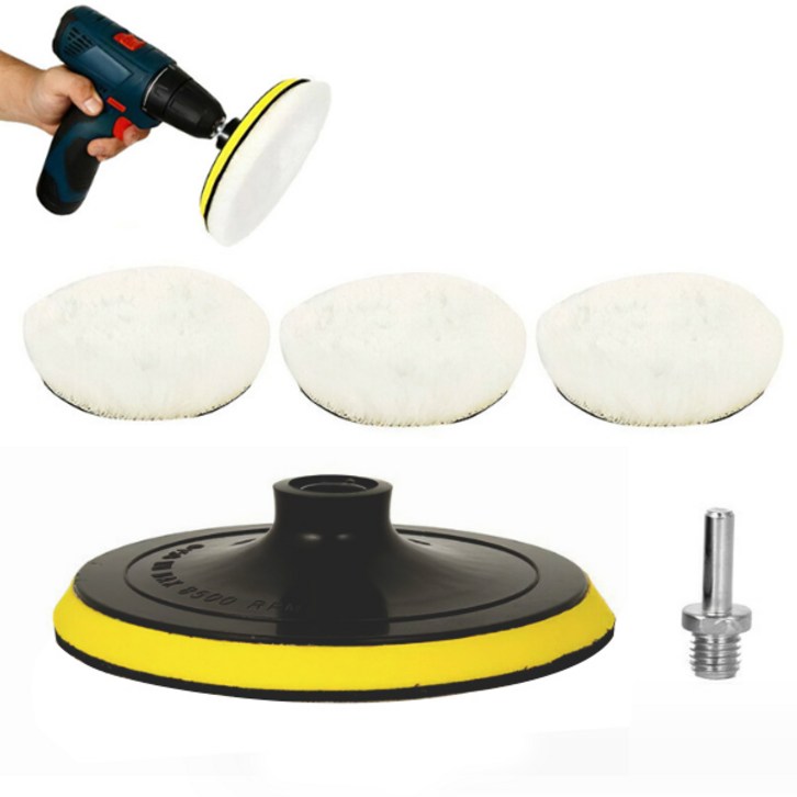 라인테크 광택 양모패드 3p 5종 세트 광택패드, 1개