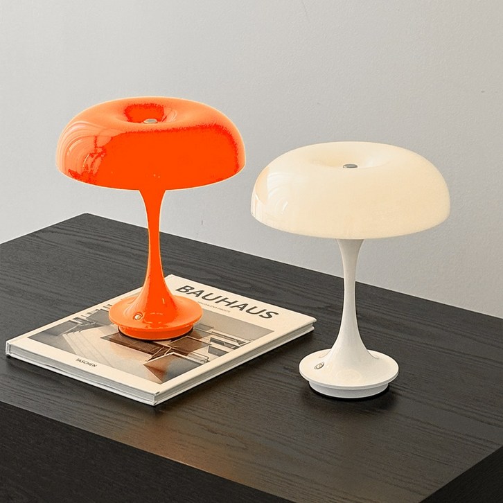 홈비 머쉬룸 포터블 무선 LED 인테리어 무드등, 화이트