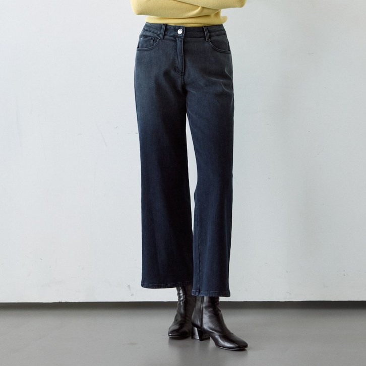 미크베 Napping wide denim pants M4D319