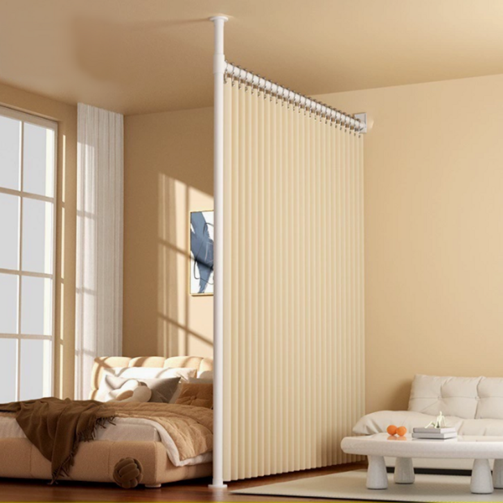 무타공 공간분리 파티션 칸막이 행거 가림막 이동식 원룸 사무실