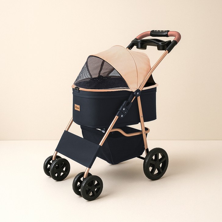 레토 원터치 퀵폴딩 강아지 유모차