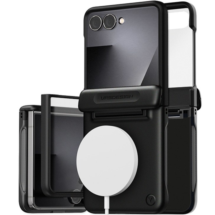 베루스 테라가드 모던 헤일로 자동 힌지 보호 맥세이프 휴대폰 케이스