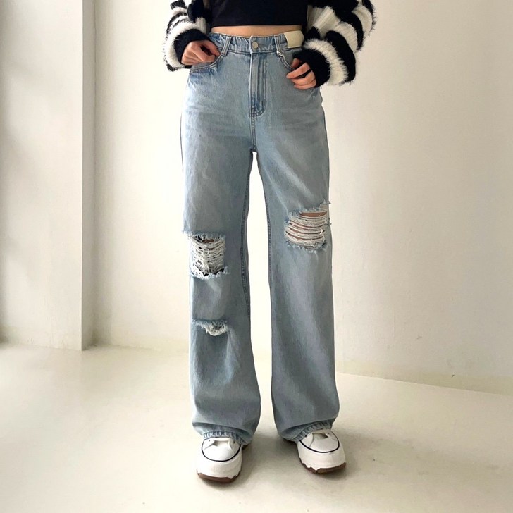 하우룩 구제 통일자 와이드 밴딩 빅사이즈 여성 봄4 SIZE