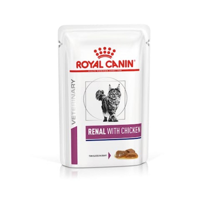 로얄캐닌 CAT 레날 치킨 파우치 85g+12 RENAL Chicken Pouch 습식사료/주식캔/주식파우치