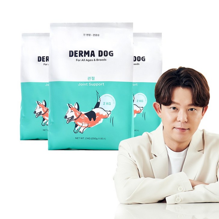 더마도그 애견 관절 슬개골 오리 연어 가수분해 강아지 사료 6kg