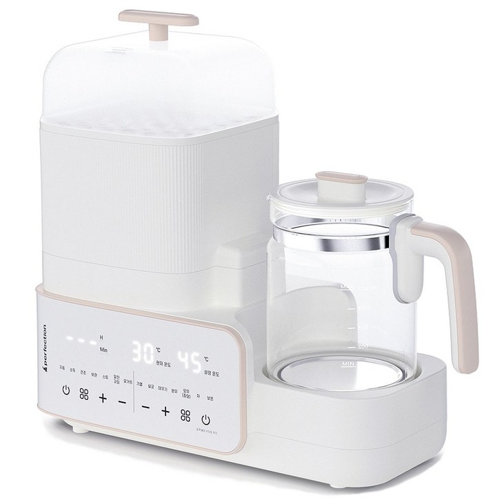 퍼펙션 일체형 스팀 젖병소독기 분유포트