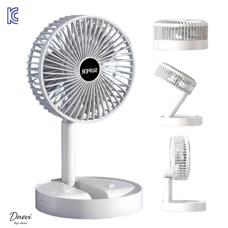 드니비 무소음 휴대용 스탠드형 탁상용 선풍기 가정용 사무실 캠핑용