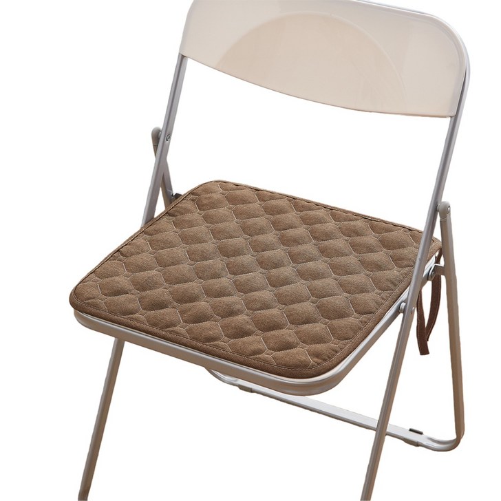 미끄럼방지 식탁 의자 방석 끈고정 의자 방석 사각 누빔 방석