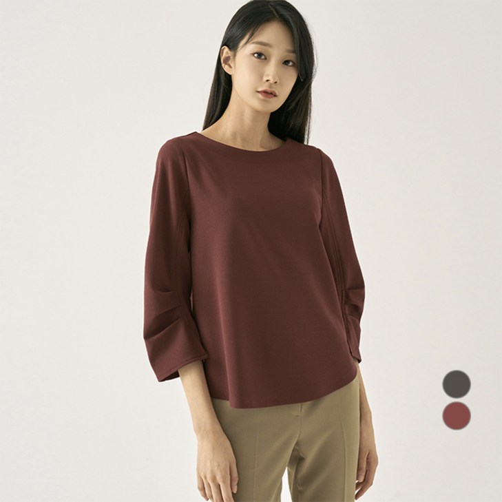 지센 여성용 소매 볼륨 블라우스 LFTSN804 지센 여성용 소매 볼륨 블라우스 LFTSN804