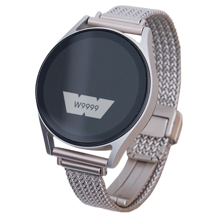 우먼스9999 갤럭시워치 D버클 브레이드 메탈 스트랩 20mm