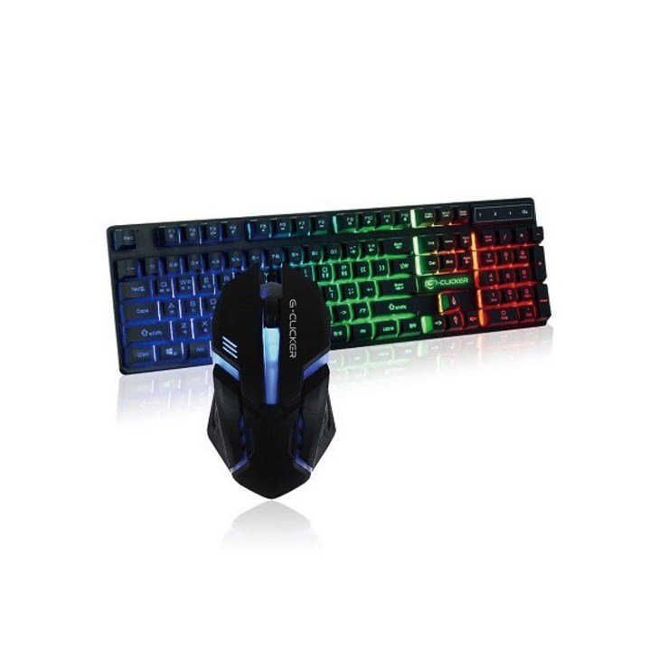 지클릭커 GMK180 유선 키보드 마우스 세트 USB, 블랙, GMK180, 일반형 지클릭커 GMK180 유선 키보드 마우스 세트 USB, 블랙, GMK180, 일반형