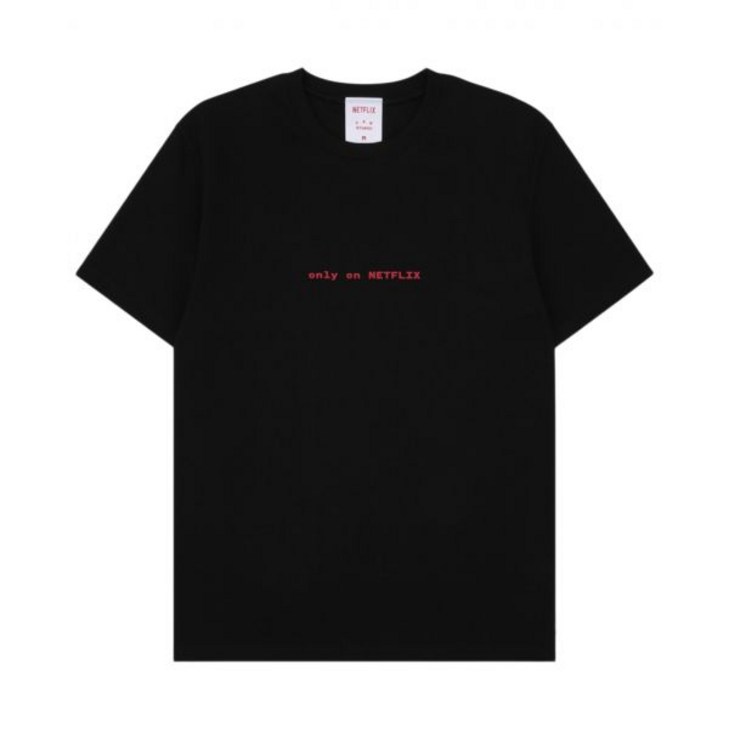 IAB Studio 아이앱 스튜디오 x 넷플릭스 숏슬리브 티셔츠 블랙