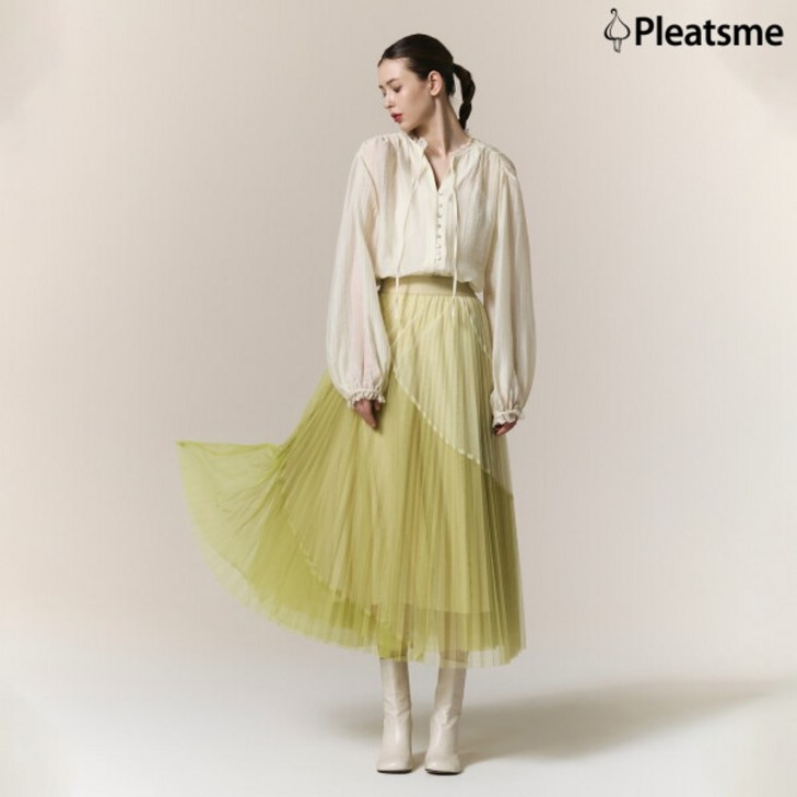 플리츠미 25FW 플리츠 샤 스커트