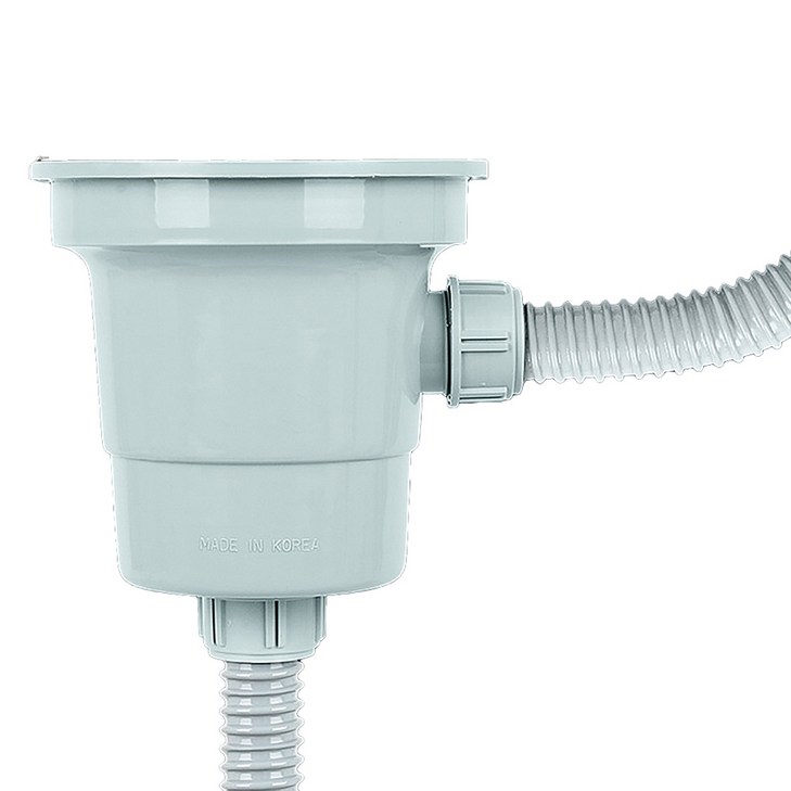 싱크대 배수구 세트 1구용 대형 교체용 배수통 악취차단 호스 포함 구성, 싱크볼 배수구세트 1구 大, 1개